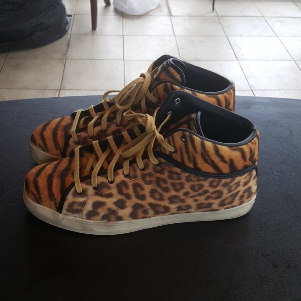 Reebok T-Raw Leopard and Cheetah Sneakers